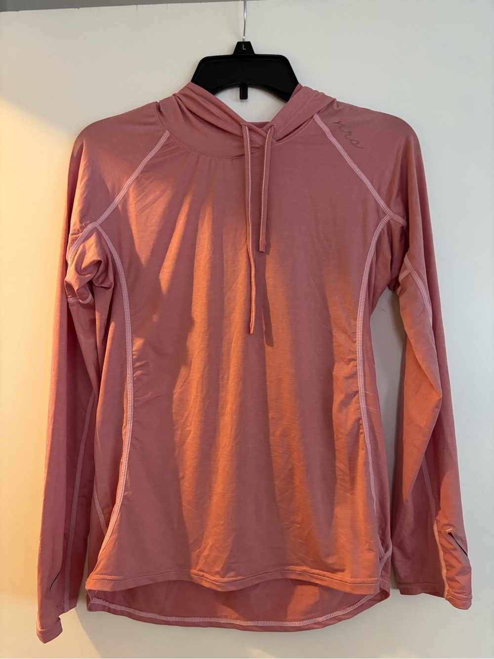 Silk Weight Hooded Long-Sleeve Top